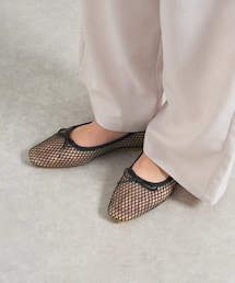 un dix cors | フィッシュネットバレエシューズ(バレエシューズ)