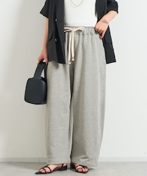 un dix cors（アンディコール）の「裏毛カーブパンツ（パンツ・レディース）」