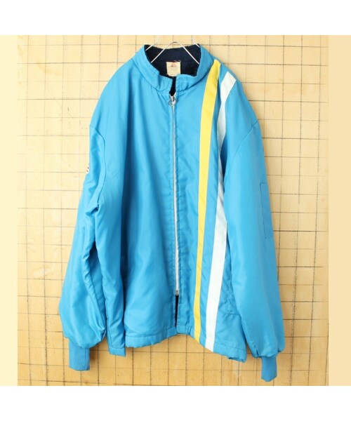 の「ビッグサイズ 70s 80s USA製 THE GREAT LAKES JACKET ナイロン