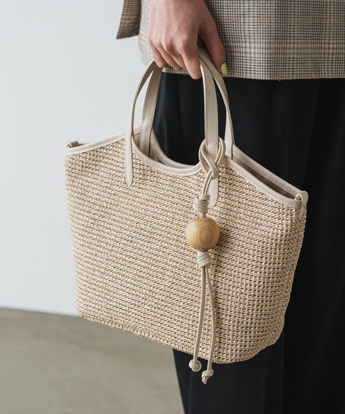 本日のみ価格❣️russet✖️BEARSLEYカゴ2Wayトートバッグ russet×BEARDSLEYコラボ第2弾】カゴ2wayトートバッグ