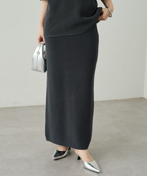 和紙ニットタイトスカート