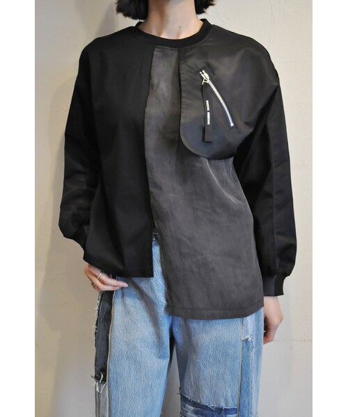 MARECHAL TERRE(マルシャルテル)の「ミリタリーコンビネーショントップス(その他トップス・レディース・ベージュ/ブラック・one)」の3枚目の写真