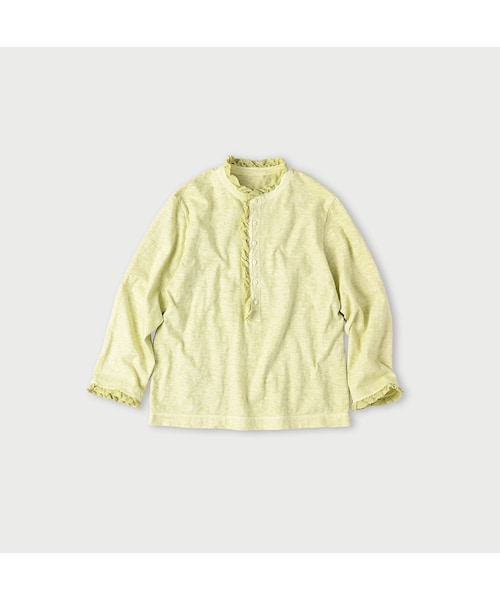 25SS 45R 天竺の四角ヘンリーネックTシャツ（草木染め） 25SS 45R 天竺の四角ヘンリーネックTシャツ（草木染め） 25SS