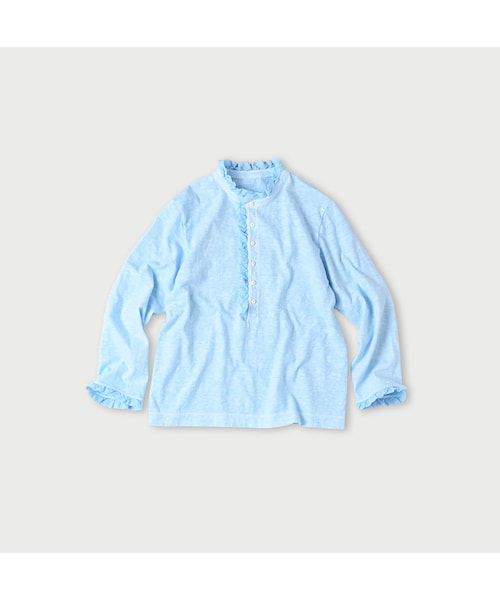 45R 天竺の四角ヘンリーネックTシャツ 45R天竺の四角Tシャツ（45草染）: WOMEN｜45R
