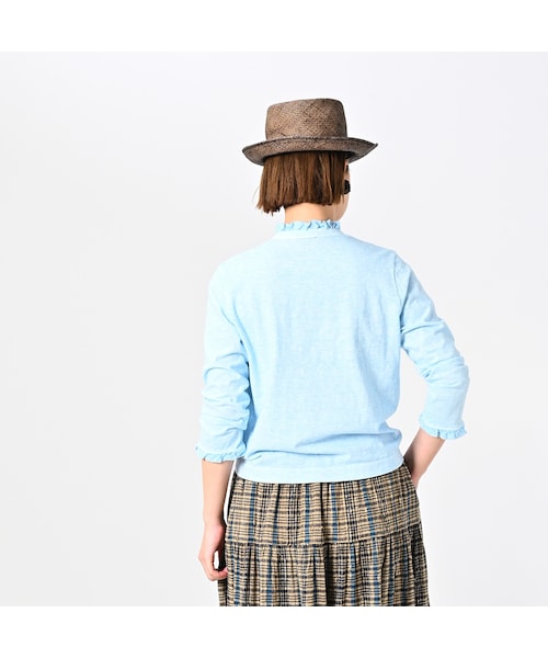 45R 天竺の四角ヘンリーネックTシャツ 45R（フォーティファイブアール）の「天竺の四角ヘンリーネックT
