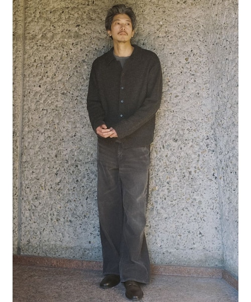 LIDNM（リドム）の「ALPACA KNIT SHIRT CARDIGAN（カーディガン