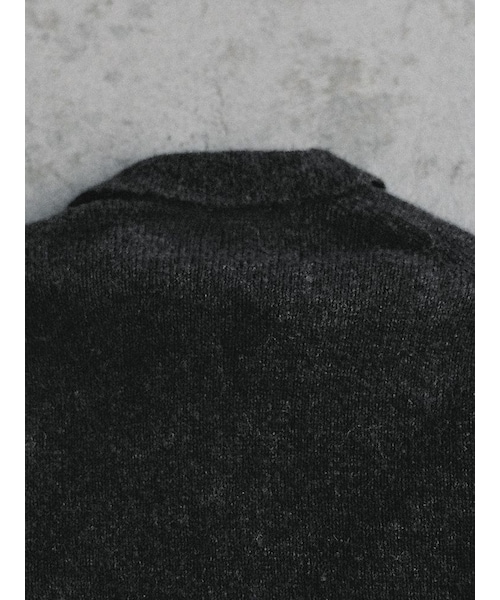 LIDNM（リドム）の「ALPACA KNIT SHIRT CARDIGAN（カーディガン