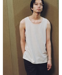 LIDNM | LINEN SLUB TANK TOP(タンクトップ)