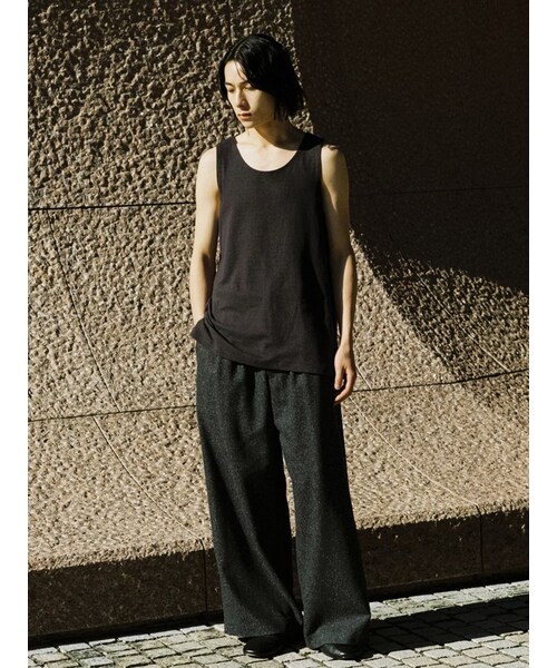 LIDNM（リドム）の「LINEN SLUB TANK TOP（タンクトップ）」 - WEAR