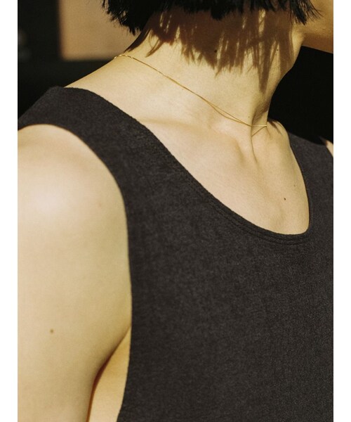 LIDNM(リドム)の「LINEN SLUB TANK TOP(タンクトップ・メンズ・ブラック/ホワイト/ブラウン・S/M/L)」の17枚目の写真