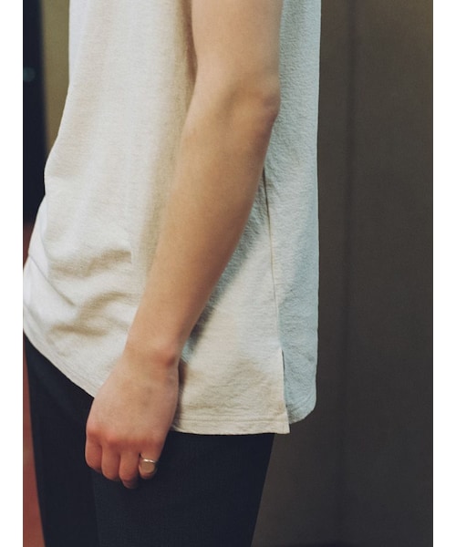 LIDNM(リドム)の「LINEN SLUB TANK TOP(タンクトップ・メンズ・ブラック/ホワイト/ブラウン・S/M/L)」の6枚目の写真