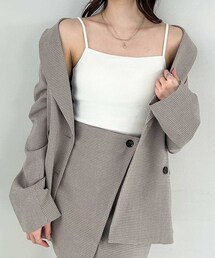 Heather（ヘザー）の「ロングカップ付きリブキャミ（その他）」