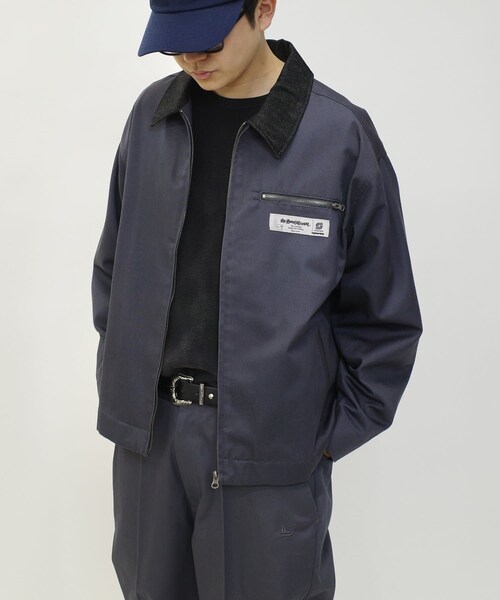 セットアップ対応【Sourcream/サワークリーム】ツイルジップブルゾン