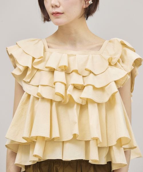 Curensology（カレンソロジー）の「ポプリンラッフルブラウス（）」 - WEAR