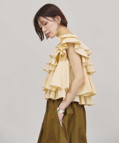 Curensology（カレンソロジー）の「ポプリンラッフルブラウス（）」 - WEAR