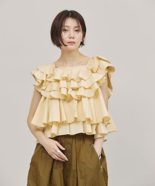 Curensology（カレンソロジー）の「ポプリンラッフルブラウス（）」 - WEAR
