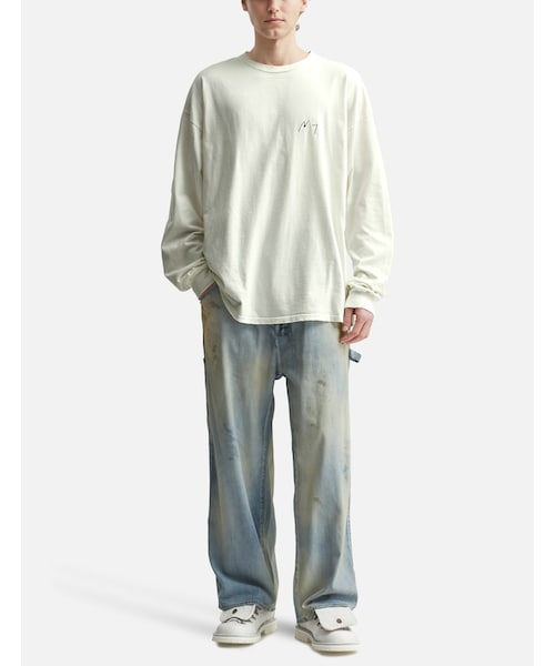 ANCELLM（アンセルム）の「EMBROIDERY DYED LS T-SHIRT（）」 - WEAR