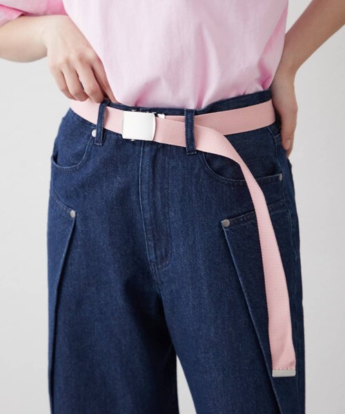 CIAOPANIC TYPY(チャオパニックティピー)の「【UNISEX】ガチャベルト(ベルト・レディース・ベージュ/ピンク/カーキ/ブラック・ONE)」の4枚目の写真