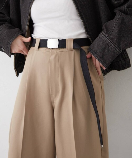 CIAOPANIC TYPY(チャオパニックティピー)の「【UNISEX】ガチャベルト(ベルト・レディース・ベージュ/ピンク/カーキ/ブラック・ONE)」の2枚目の写真