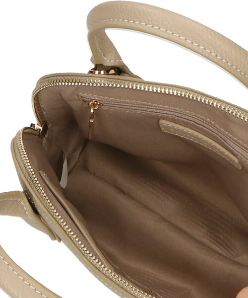 ORiental TRaffic（オリエンタルトラフィック）の「ブガッティ型ハンドバッグ/BA-232（バッグ・レディース・ベージュ/ブラック・-）」の7枚目の写真