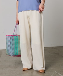 COLLAGE GALLARDAGALANTE | 【ウエスト調整可】ニットシアーリブパンツ(パンツ)