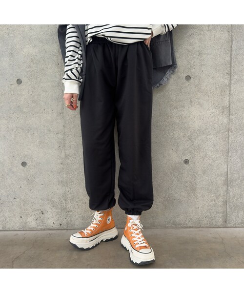 copine(コピン)の「ゆるスウェットパンツ(ブラック)(スウェットパンツ・レディース・ブラック・ワンサイズ)」の1枚目の写真