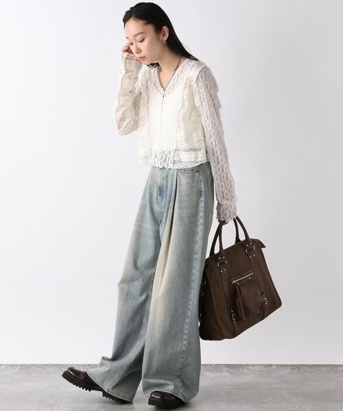 【CHIGNON 2026 SPRING】パッチワークレースキャミソール