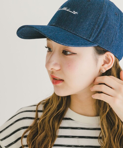 ITEMS URBANRESEARCH（アイテムズ アーバンリサーチ）の「Healthknit　ロゴ刺繍CAP（キャップ・メンズ・INDIGO/BEG/BLK・-）」の3枚目の写真
