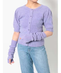 EVRIS | ファンシーヤーンアームウォーマーニットトップス(ニット/セーター)