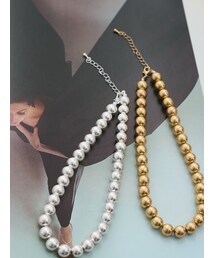 VICKY | メタルボールネックレス