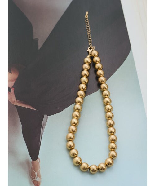 VICKY（ビッキー）の「メタルボールネックレス（アクセサリー・レディース・ゴールド系その他/シルバー系その他・FREE）」の6枚目の写真