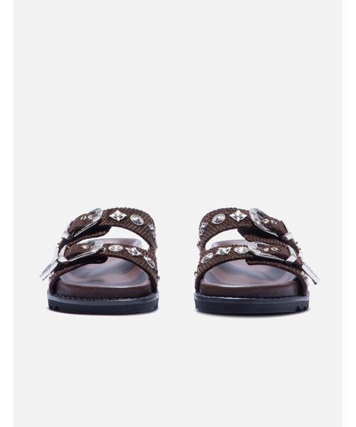 TOGA PULLA（トーガ　プルラ）の「Corduroy Sandal（その他・レディース・Brown・EU 36/EU 37/EU 38/EU 39/EU 40）」の2枚目の写真