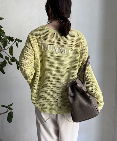 【WEB限定】メッシュラメロゴニット