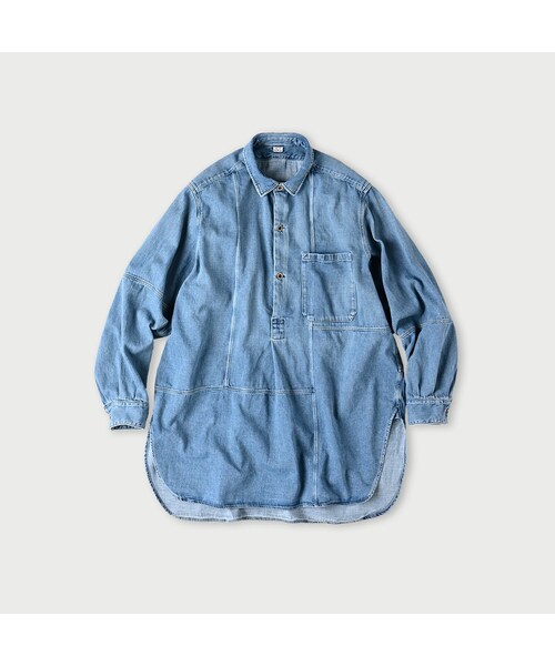 45R モンプデニムの908オーバーオール（淡）インディゴ 45r