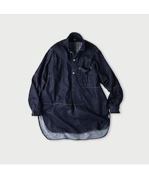 45R（フォーティファイブアール）の「シャツデニムパッチワークの908グランパプルシャツ（濃）（その他・メンズ）」