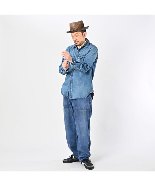 シャツデニムの908イースタンシャツ（加工）