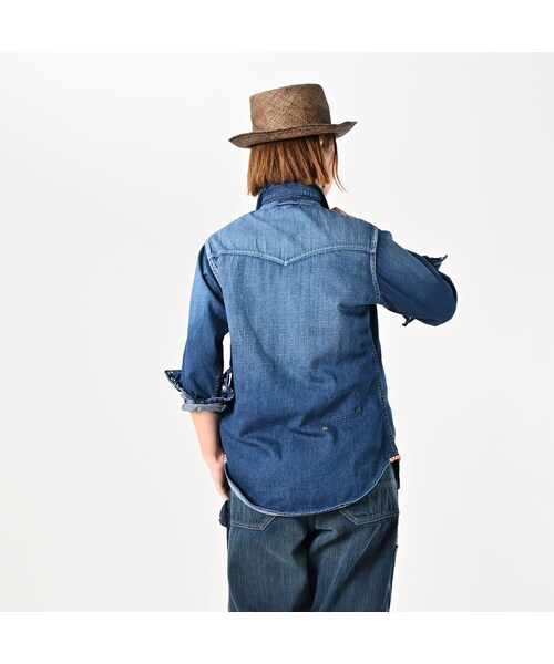 シャツデニムの908イースタンシャツ（加工）