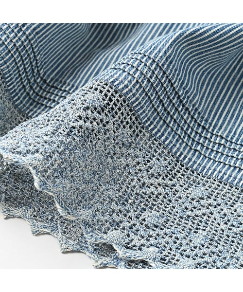 45プチデニム×レースのタックドレス（加工）