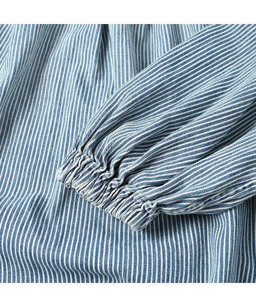 45プチデニム×レースのタックドレス（加工）