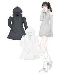 OLIVE des OLIVE | YUI　パーカーワンピ(ワンピース/ドレス)