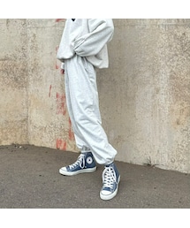 copine | ゆるスウェットパンツ(ライトグレー)(スウェットパンツ)