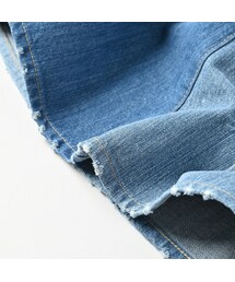 ライ麦デニムのシャルロットパッチワークスカート（淡） 45R（フォーティファイブアール）の「ライ麦デニムの