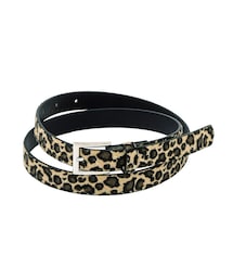 3coins | ハラコ風レオパード柄ベルト(ベルト)