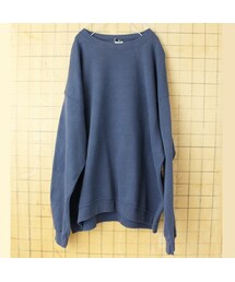 ビッグサイズ 90s 00s USA 無地 スウェット ネイビー ブルー メンズXL相当 アメリカ古着