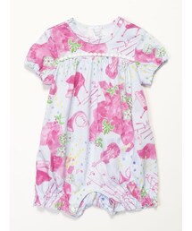 HAKKA BABY（ハッカベビー）の「［ベビー］ミュージックフラワープリント半袖カバーオール（財布/小物・キッズ）」