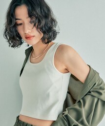 LEPSIM（レプシィム）の「カップ付きクロップドタンクトップ（その他）」