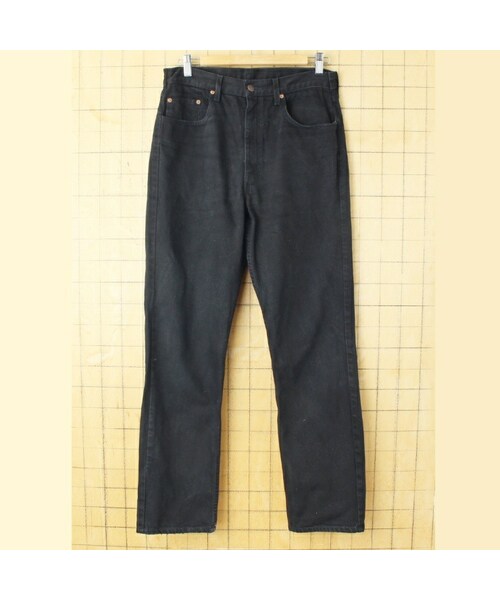 90s EURO Levis ユーロ リーバイス ブラック カラー ジーンズ デニム パンツ W32相当 ヨーロッパ古着