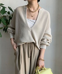 DouDou（ドゥドゥ）の「ペーパーヤーンスキッパーニット（ニット/セーター）」