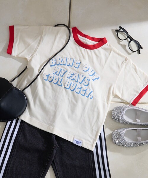 CIAOPANIC TYPY（チャオパニックティピー）の「【KIDS】【プチプラ】アソート柄リンガーTEE（Tシャツ/カットソー・キッズ・パープル/バーガンディー/ネイビー/ミント/ブルー/レッド/イエロー/オレンジ・XL/L/XXL/S/M）」の7枚目の写真