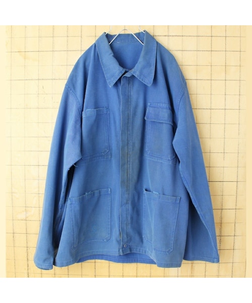 の「60s 70s ドイツ WITT ヘリンボーンツイル ワーク ジャケット